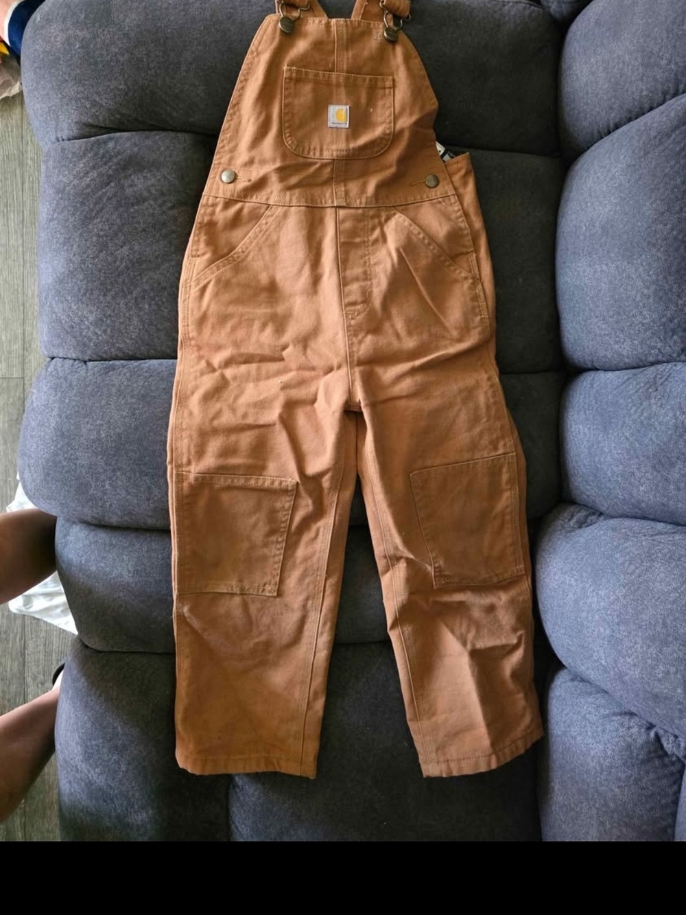 Carhartt Kids Tan/Brown Duck Canvas Overalls